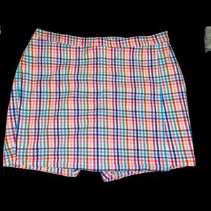 Talbots Colorful Skort - sz 22W